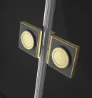 Zuhanykabin, Radaway Essenza Pro Gold KDJ szögletes arany zuhanykabin 120x75 átlátszó balos