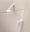 Zuhanykabin, Radaway Essenza Pro White KDJ szögletes fehér zuhanykabin 100x100 átlátszó balos