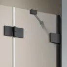 Zuhanykabin, Radaway Essenza Pro Black KDD szögletes fekete zuhanykabin 90x80 átlátszó