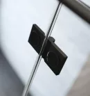 Zuhanykabin, Radaway Essenza Pro Black KDD szögletes fekete zuhanykabin 90x80 átlátszó