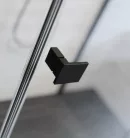 Zuhanykabin, Radaway Essenza Pro Black KDD szögletes fekete zuhanykabin 100x80 átlátszó