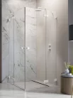 Zuhanykabin, Radaway Essenza Pro White KDD szögletes fehér zuhanykabin 90x80 átlátszó