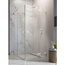   Zuhanykabin, Radaway Essenza Pro White KDD szögletes fehér zuhanykabin 90x80 átlátszó