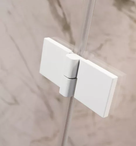 Zuhanykabin, Radaway Essenza Pro White KDD szögletes fehér zuhanykabin 90x80 átlátszó