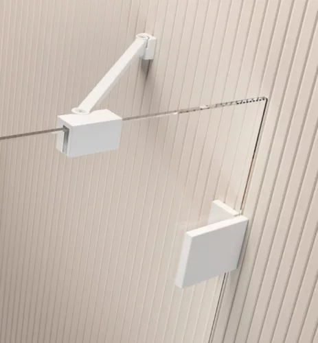 Zuhanykabin, Radaway Essenza Pro White KDD szögletes fehér zuhanykabin 90x80 átlátszó