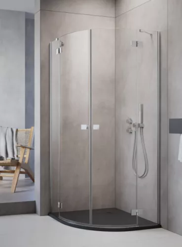 Zuhanykabin, Radaway Essenza PDD íves zuhanykabin 80x100 átlátszó