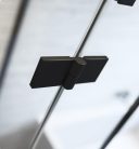 Zuhanykabin, Radaway Essenza Black PDD íves fekete zuhanykabin 90x100 átlátszó