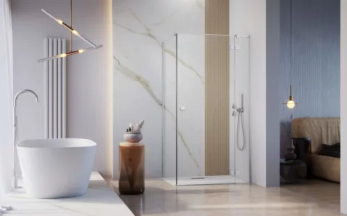 Zuhanykabin, Radaway Essenza KDJ szögletes zuhanykabin 120x100 átlátszó balos