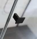 Zuhanykabin, Radaway Essenza Black KDJ szögletes fekete zuhanykabin 120x120 átlátszó balos