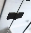 Zuhanykabin, Radaway Essenza Black KDD szögletes fekete zuhanykabin 100x100 átlátszó