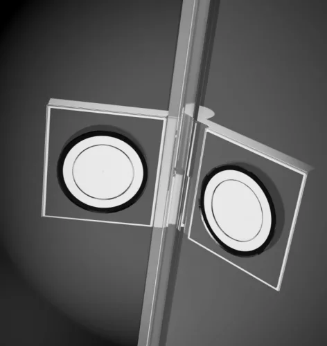 Zuhanykabin, Radaway Essenza PTJ szögletes zuhanykabin 90x80 átlátszó jobbos