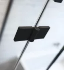 Zuhanykabin, Radaway Essenza Black PTJ szögletes fekete zuhanykabin 100x80 átlátszó balos