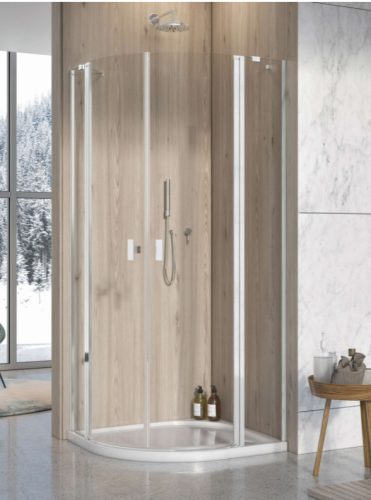 Zuhanykabin, Radaway Nes PDD II íves zuhanykabin 90x80 átlátszó