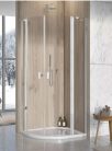 Zuhanykabin, Radaway Nes PDD II íves zuhanykabin 100x90 átlátszó