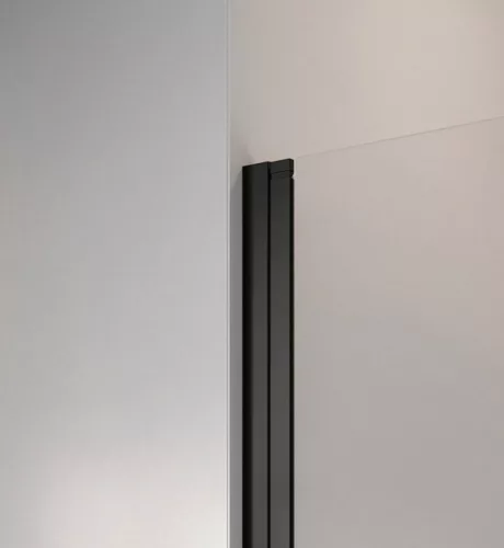 Zuhanykabin, Radaway Nes Black KDD I szögletes fekete zuhanykabin 80x100 átlátszó