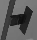 Zuhanykabin, Radaway Nes Black KDD I szögletes fekete zuhanykabin 90x80 átlátszó