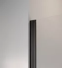 Zuhanykabin, Radaway Nes Black KDD I szögletes fekete zuhanykabin 90x80 átlátszó
