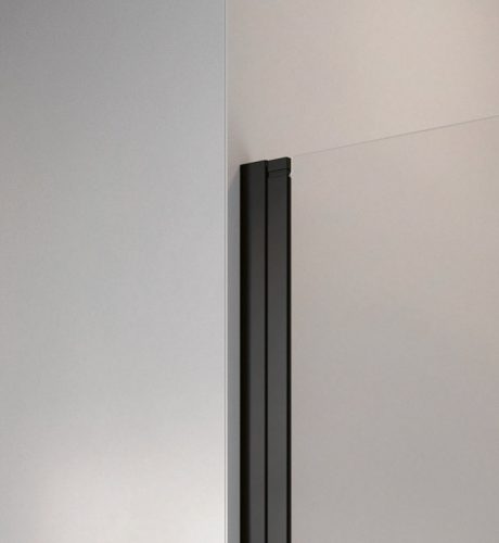 Zuhanykabin, Radaway Nes Black KDD I szögletes fekete zuhanykabin 90x100 átlátszó