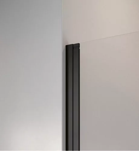 Zuhanykabin, Radaway Nes Black KDD I Frame szögletes fekete zuhanykabin 80x80 átlátszó
