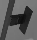 Zuhanykabin, Radaway Nes Black KDD I Factory szögletes fekete zuhanykabin 80x90 átlátszó