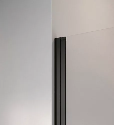 Zuhanykabin, Radaway Nes Black KDD I Factory szögletes fekete zuhanykabin 100x80 átlátszó