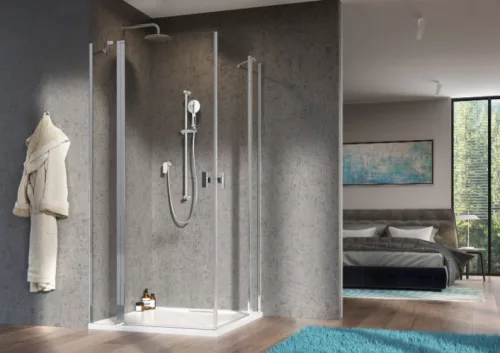 Zuhanykabin, Radaway Nes KDD II szögletes zuhanykabin 90x80 átlátszó