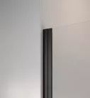 Zuhanykabin, Radaway Nes Black KDD II szögletes fekete zuhanykabin 90x80 átlátszó
