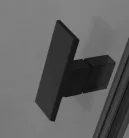 Zuhanykabin, Radaway Nes Black KDD II szögletes fekete zuhanykabin 100x90 átlátszó