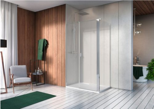 Zuhanykabin, Radaway Nes KDS II szögletes zuhanykabin 100x75 átlátszó balos