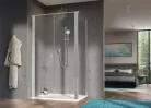 Zuhanykabin, Radaway Nes DWD+S szögletes zuhanykabin 120x75 átlátszó