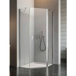   Zuhanykabin, Radaway Nes PTJ 90×80B átlátszó, balos, ajtó a hosszabb oldalon