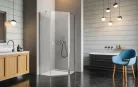 Zuhanykabin, Radaway Nes PTJ 90×100J átlátszó, jobbos, ajtó a rövidebb oldalon