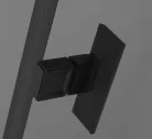 Zuhanykabin, Radaway Nes Black PTJ fekete 90x100B átlátszó, balos, ajtó a rövidebb oldalon