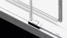 Zuhanykabin, Radaway Idea KDJ+S szögletes zuhanykabin 130x80 átlátszó balos