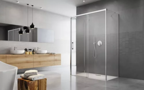 Zuhanykabin, Radaway Idea KDJ+S szögletes zuhanykabin 150x80 átlátszó jobbos