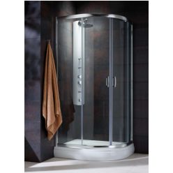   Zuhanykabin, Radaway Premium Plus E1900 íves zuhanykabin 90x80 fabrik üveggel