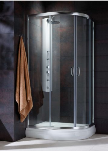 Zuhanykabin, Radaway Premium Plus E1900 íves zuhanykabin 90x80 fabrik üveggel