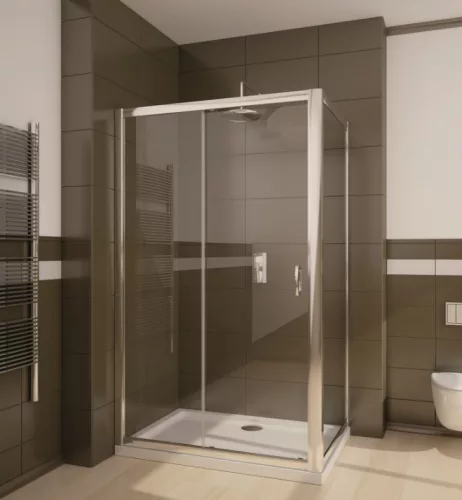 Zuhanykabin, Radaway Premium Plus DWJ+S szögletes zuhanykabin 95x100 átlátszó