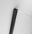 Zuhanykabin, Radaway Furo Black KDJ RH szögletes fekete zuhanykabin 90x75 átlátszó jobbos