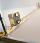 Zuhanykabin, Radaway Furo Gold KDD szögletes arany zuhanykabin 90x100 átlátszó