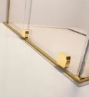 Zuhanykabin, Radaway Furo Gold KDD szögletes arany zuhanykabin 100x110 átlátszó