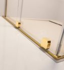 Zuhanykabin, Radaway Furo Gold KDD szögletes arany zuhanykabin 100x120 átlátszó