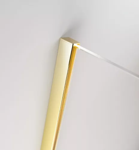 Zuhanykabin, Radaway Furo Gold KDD szögletes arany zuhanykabin 120x100 átlátszó