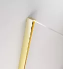 Zuhanykabin, Radaway Furo Gold KDJ szögletes arany zuhanykabin 100x75 átlátszó balos