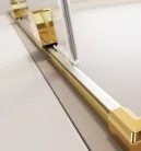Zuhanykabin, Radaway Furo Gold KDJ szögletes arany zuhanykabin 100x75 átlátszó balos