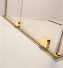 Zuhanykabin, Radaway Furo Gold KDJ szögletes arany zuhanykabin 100x75 átlátszó balos