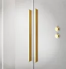 Zuhanykabin, Radaway Furo Gold KDJ szögletes arany zuhanykabin 120x75 átlátszó balos