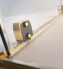 Zuhanykabin, Radaway Furo Gold KDJ szögletes arany zuhanykabin 140x75 átlátszó balos