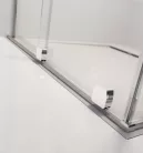 Zuhanykabin, Radaway Furo KDD szögletes zuhanykabin 100x120 átlátszó