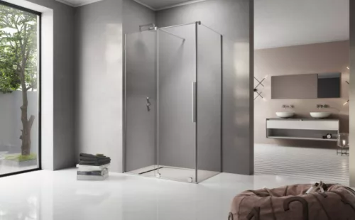 Zuhanykabin, Radaway Furo KDJ szögletes zuhanykabin 140x75 átlátszó balos